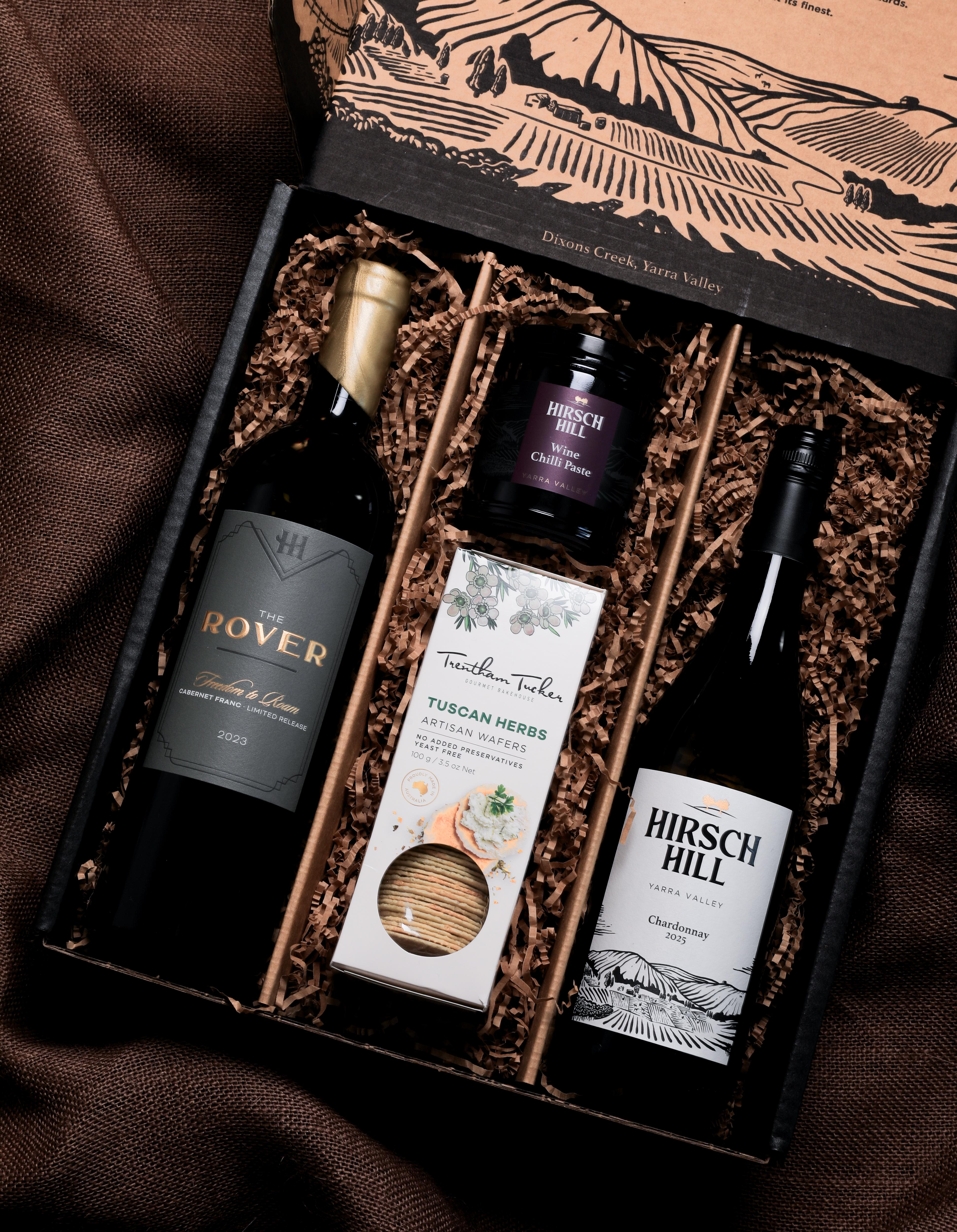 Father's Day Gift Pack - Wine, Jam & Biscuits (2 Pack) - Seniors Card