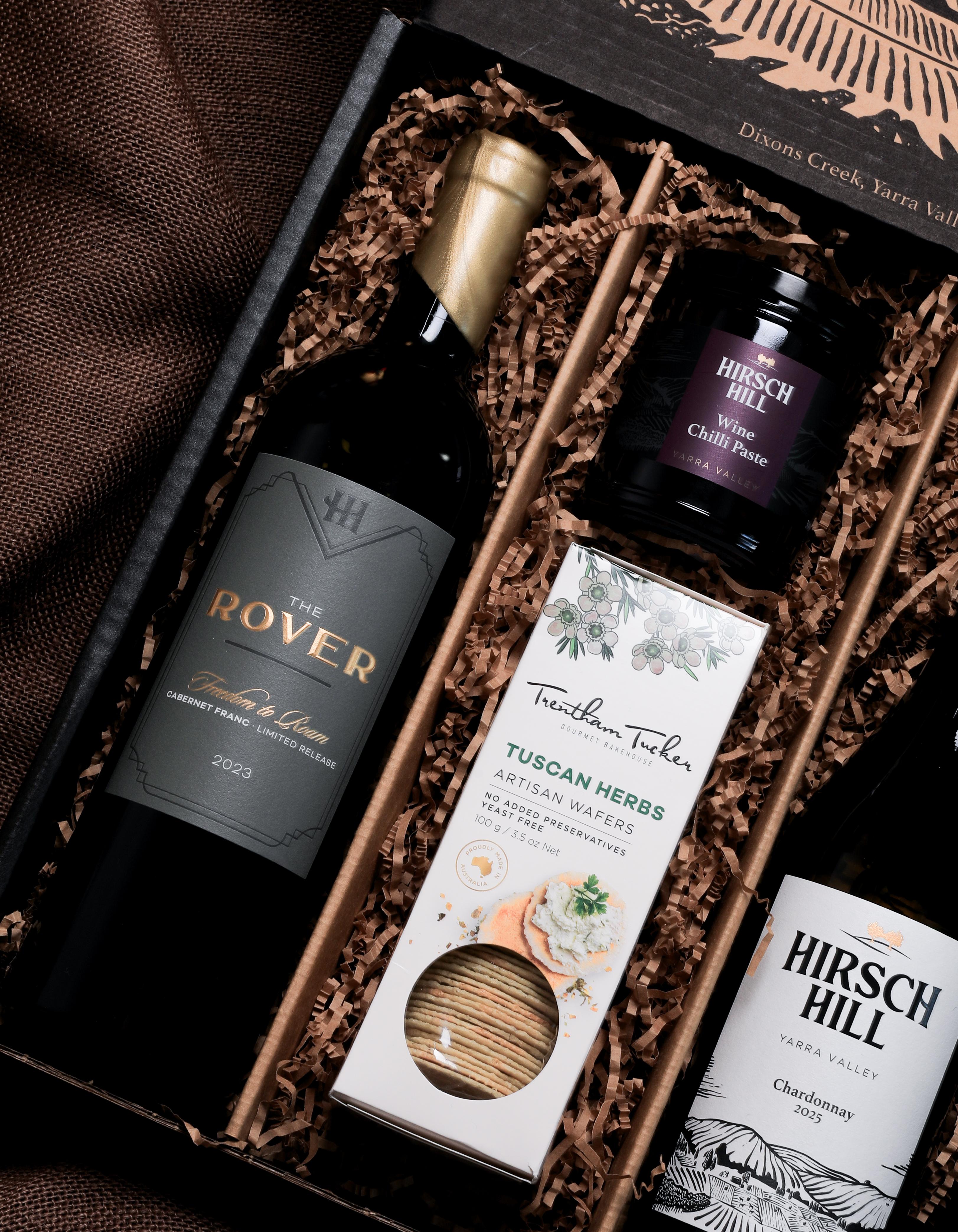 Father's Day Gift Pack - Wine, Jam & Biscuits (2 Pack) - Seniors Card
