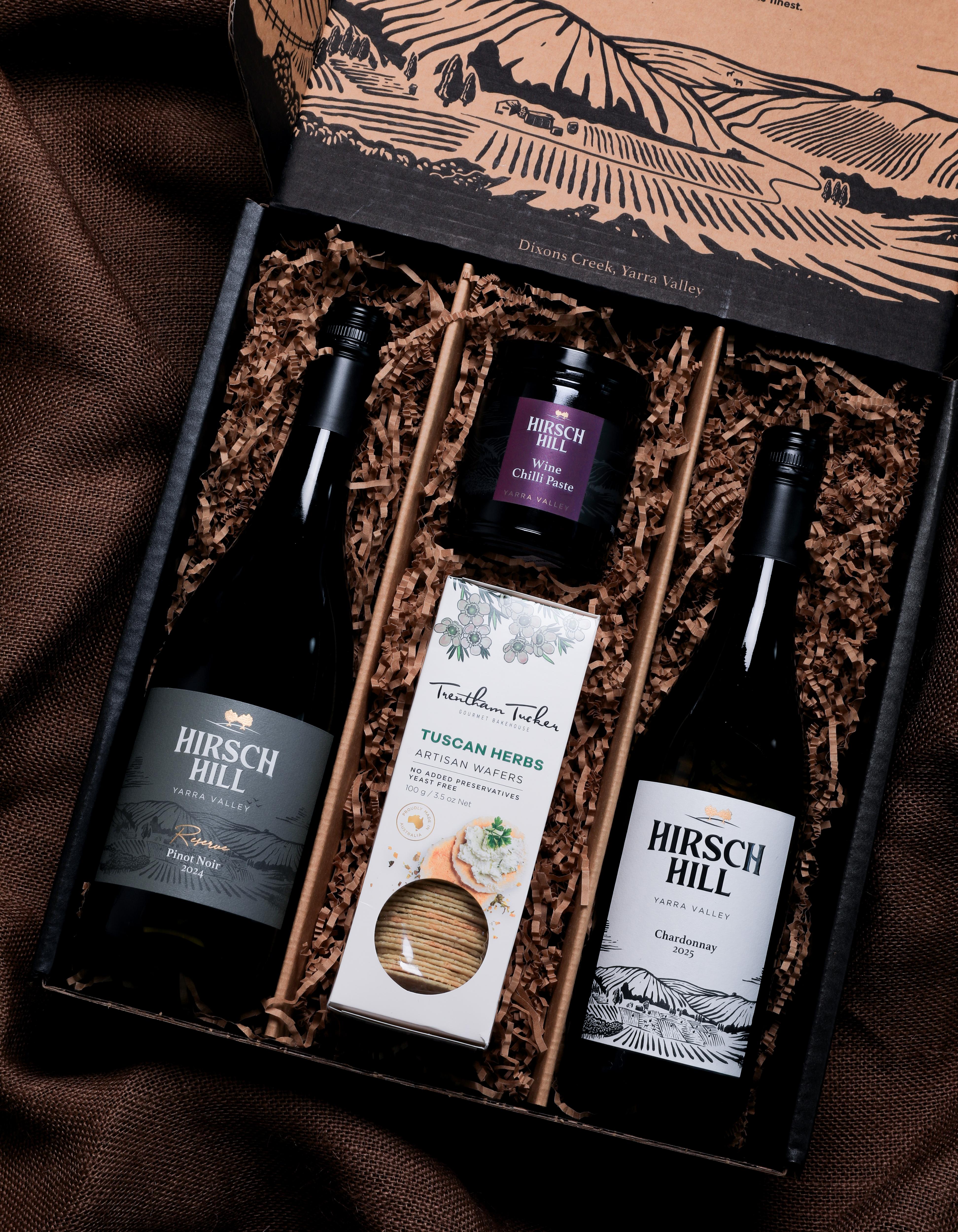 Father's Day Gift Pack - Wine, Jam & Biscuits (2 Pack) - Seniors Card