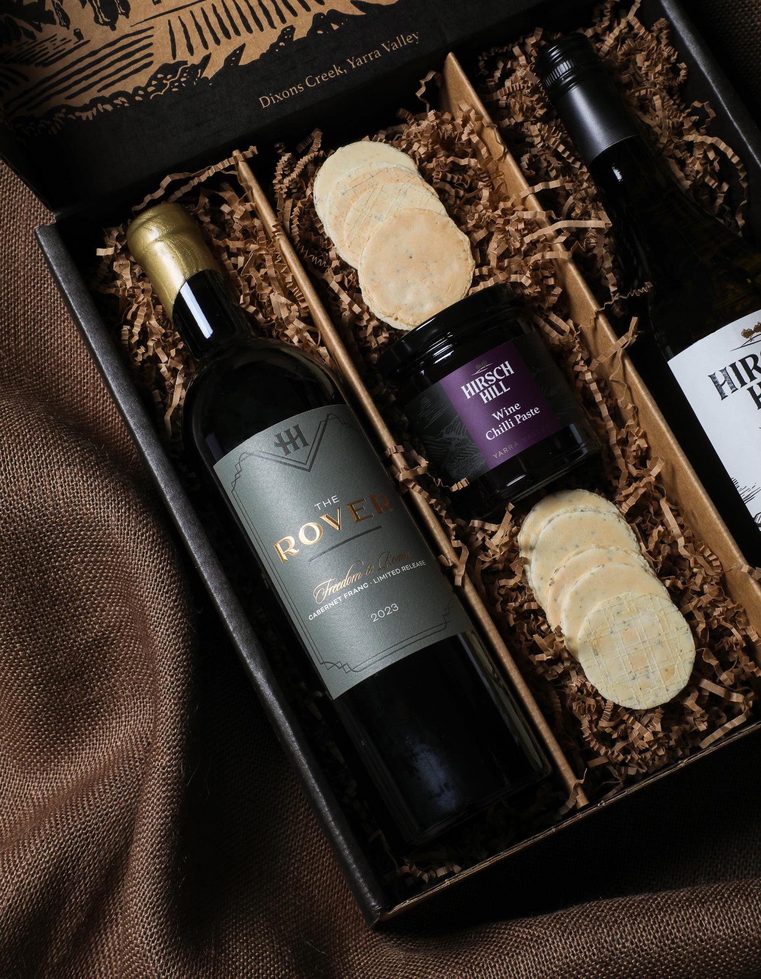 Father's Day Gift Pack - Wine, Jam & Biscuits (2 Pack) - Seniors Card
