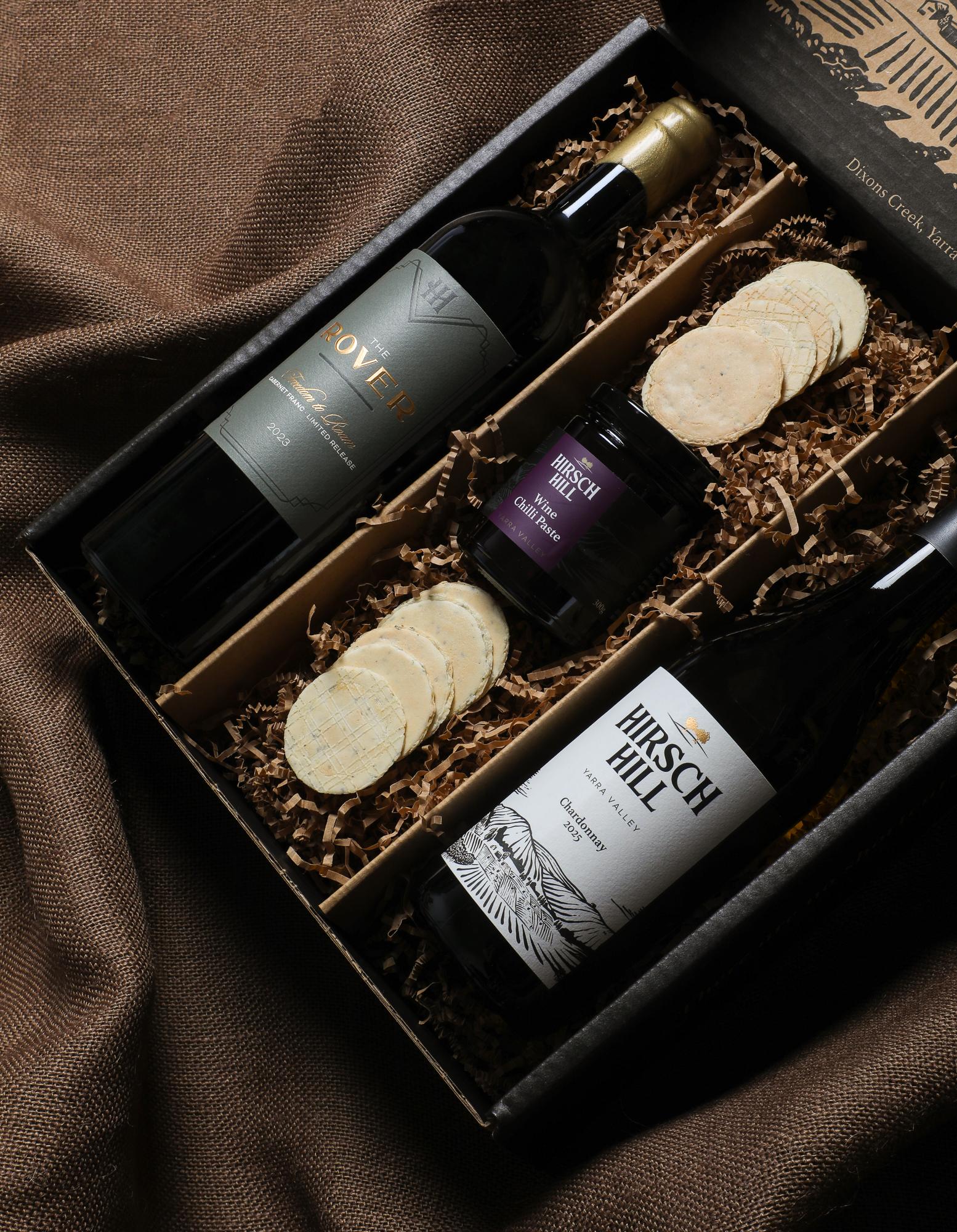 Father's Day Gift Pack - Wine, Jam & Biscuits (2 Pack) - Seniors Card